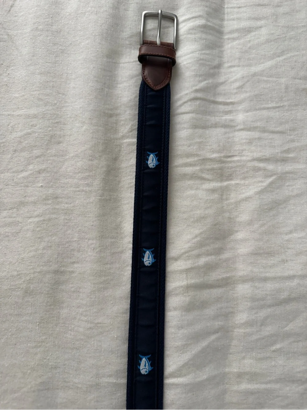 Southern Tide Skipjack Ribbon Belt - Size 34